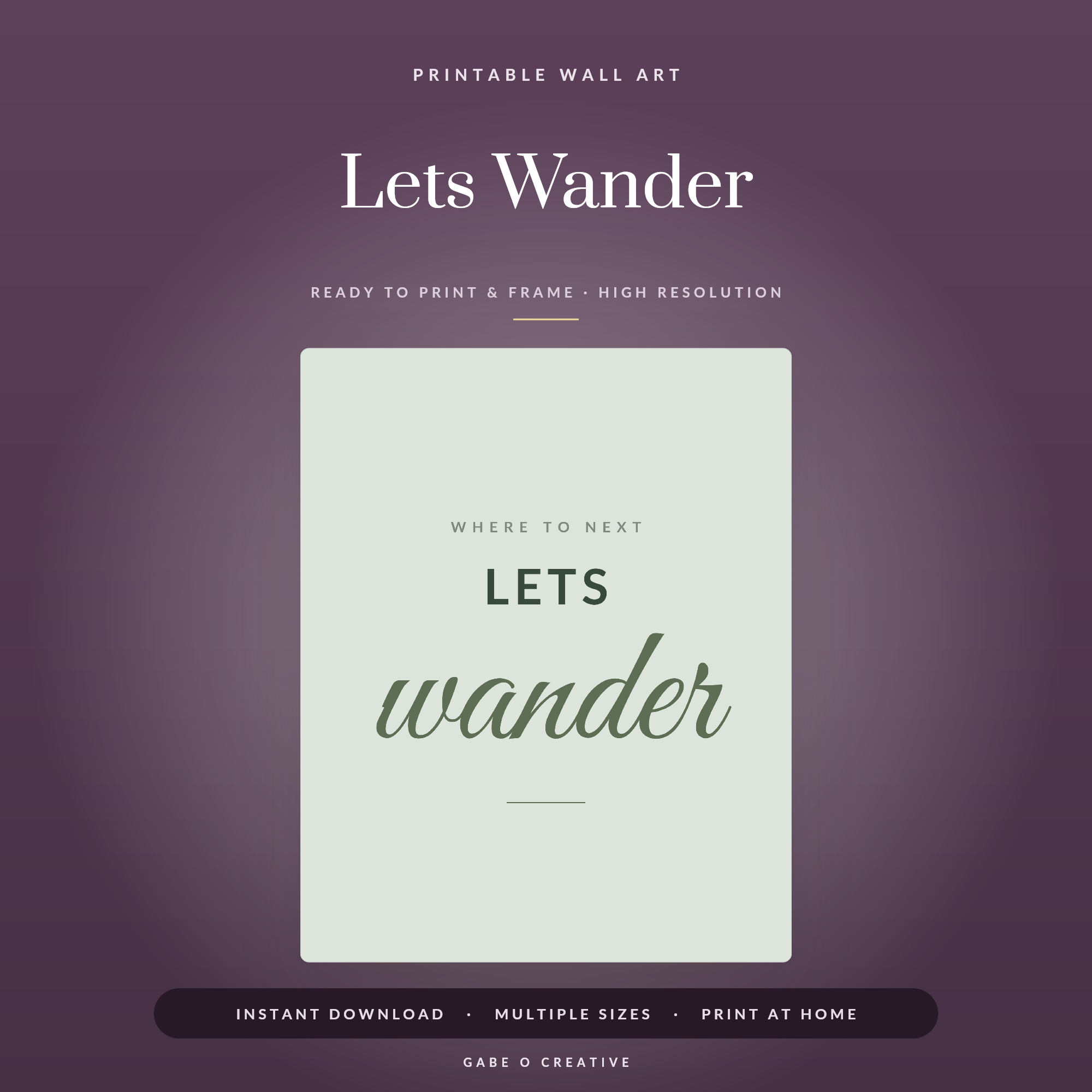 Lets Wander