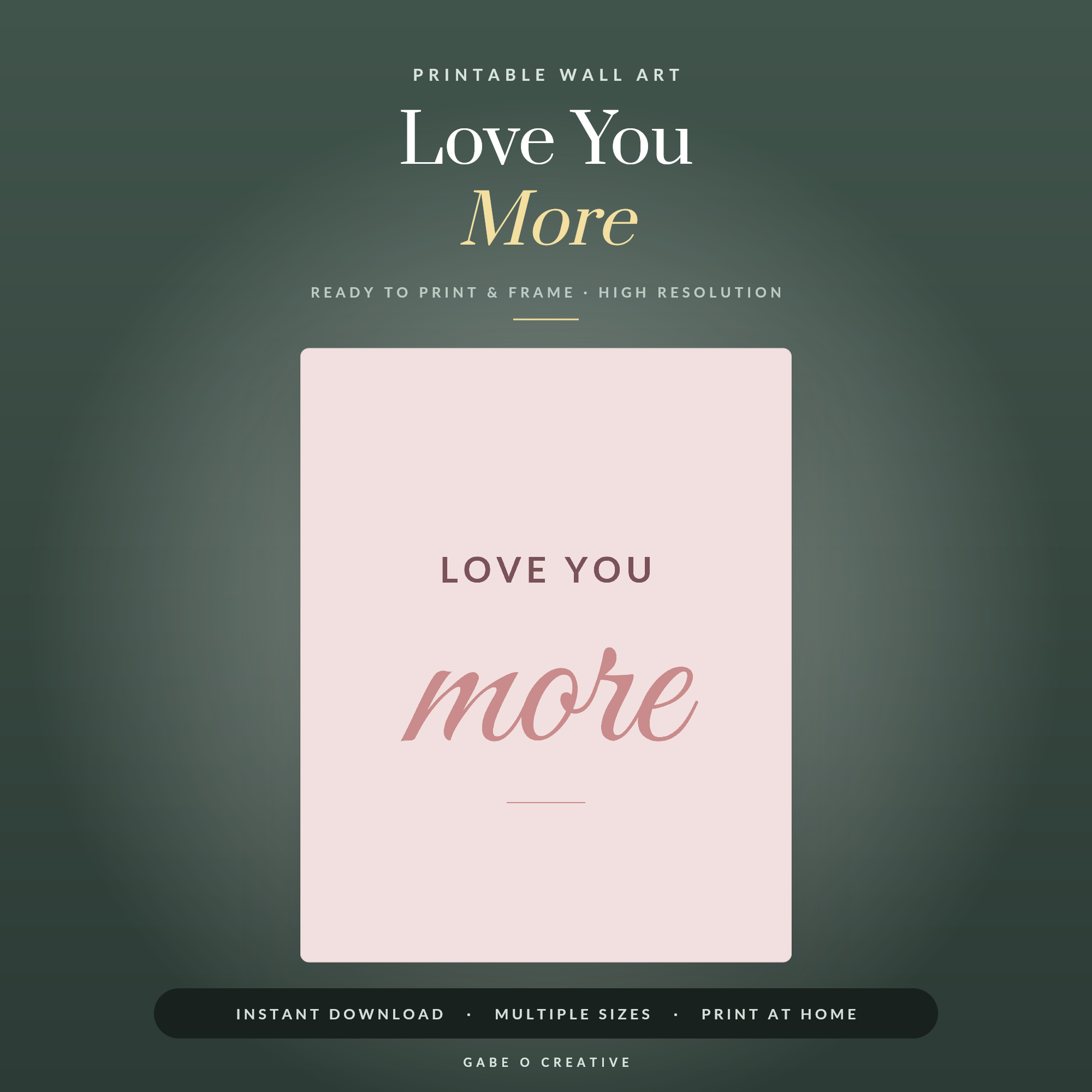 Love You More