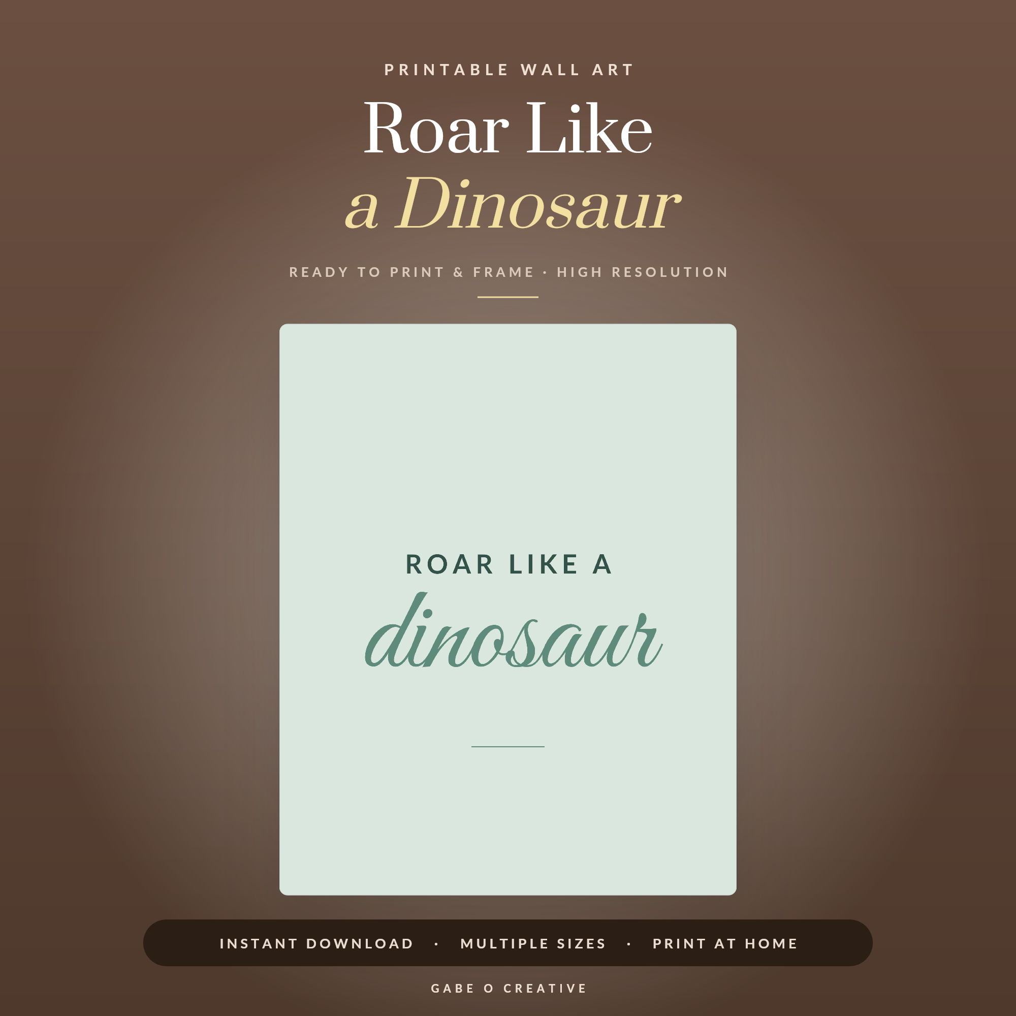 Roar Like a Dinosaur