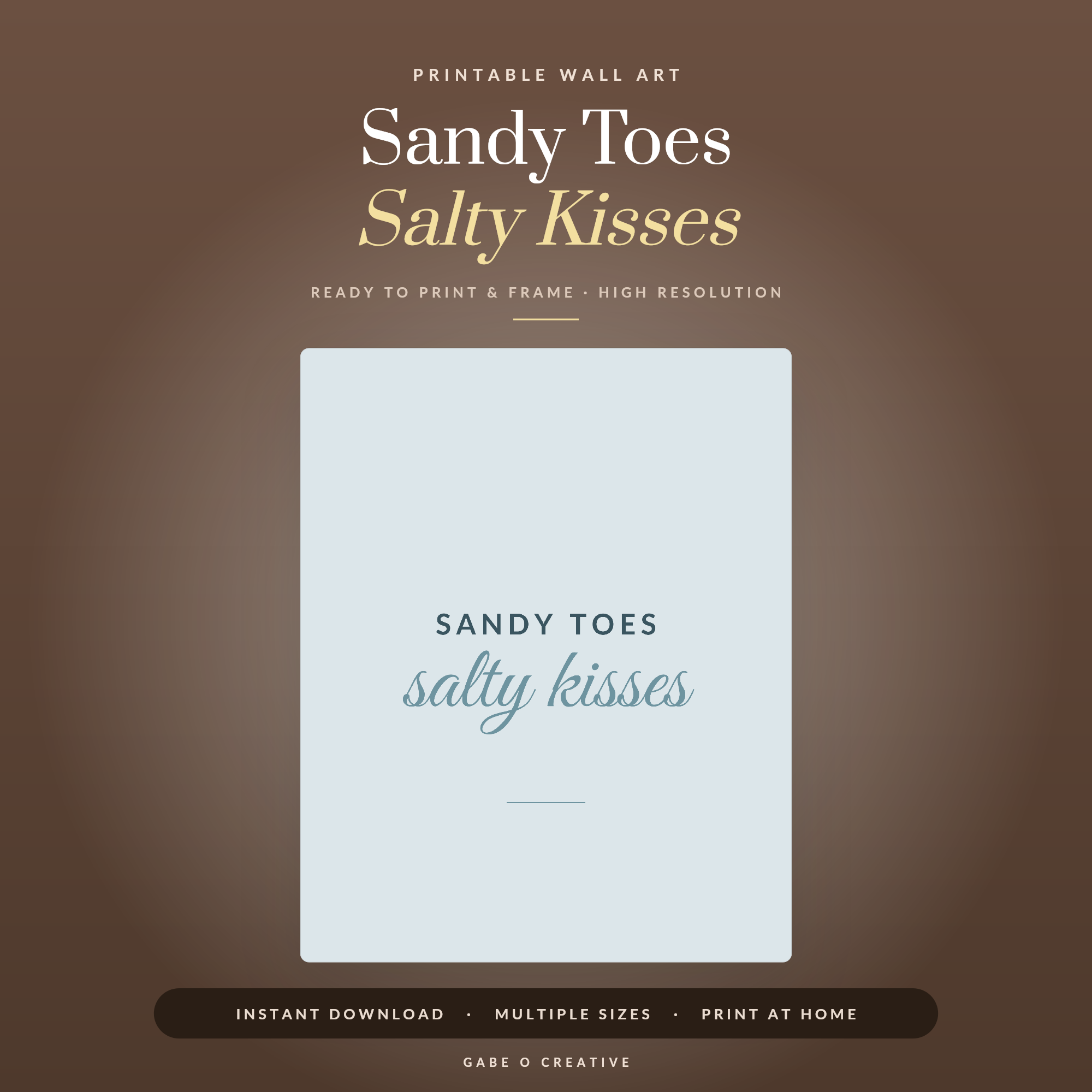 Sandy Toes Salty Kisses