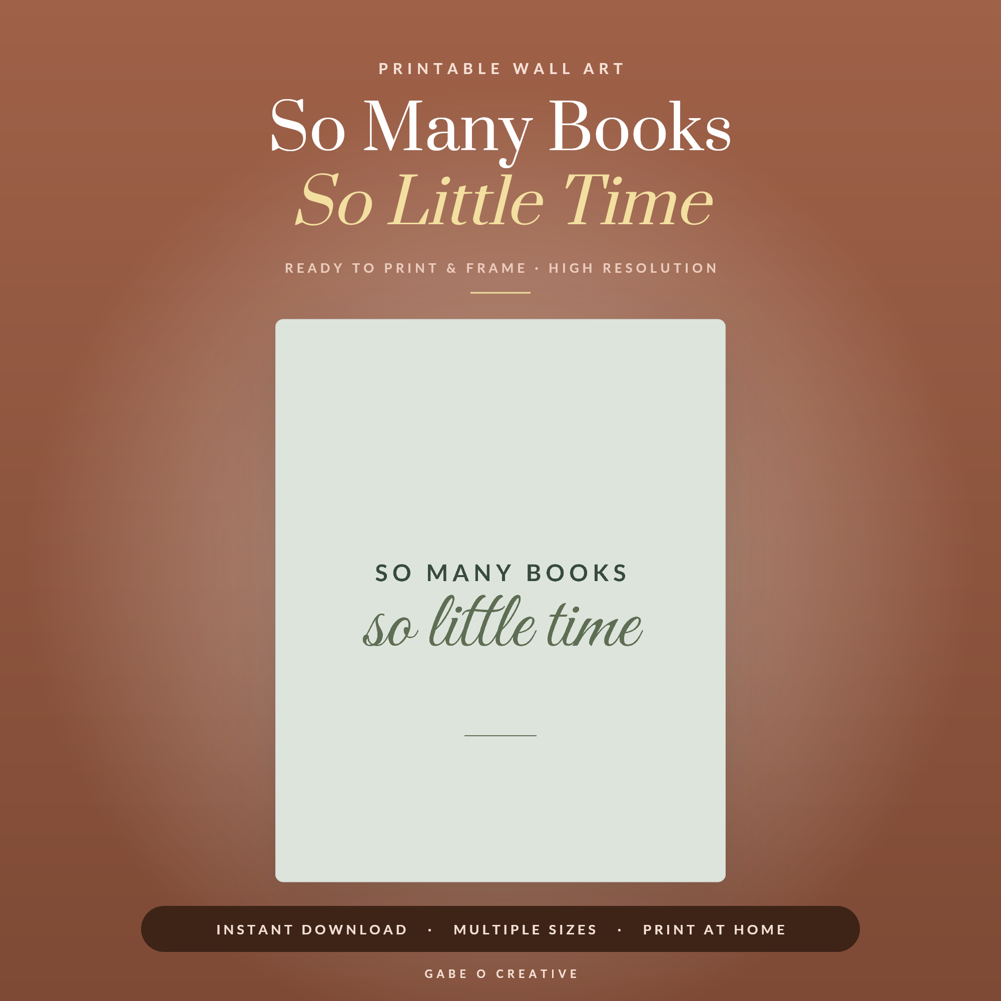 So Many Books So Little Time