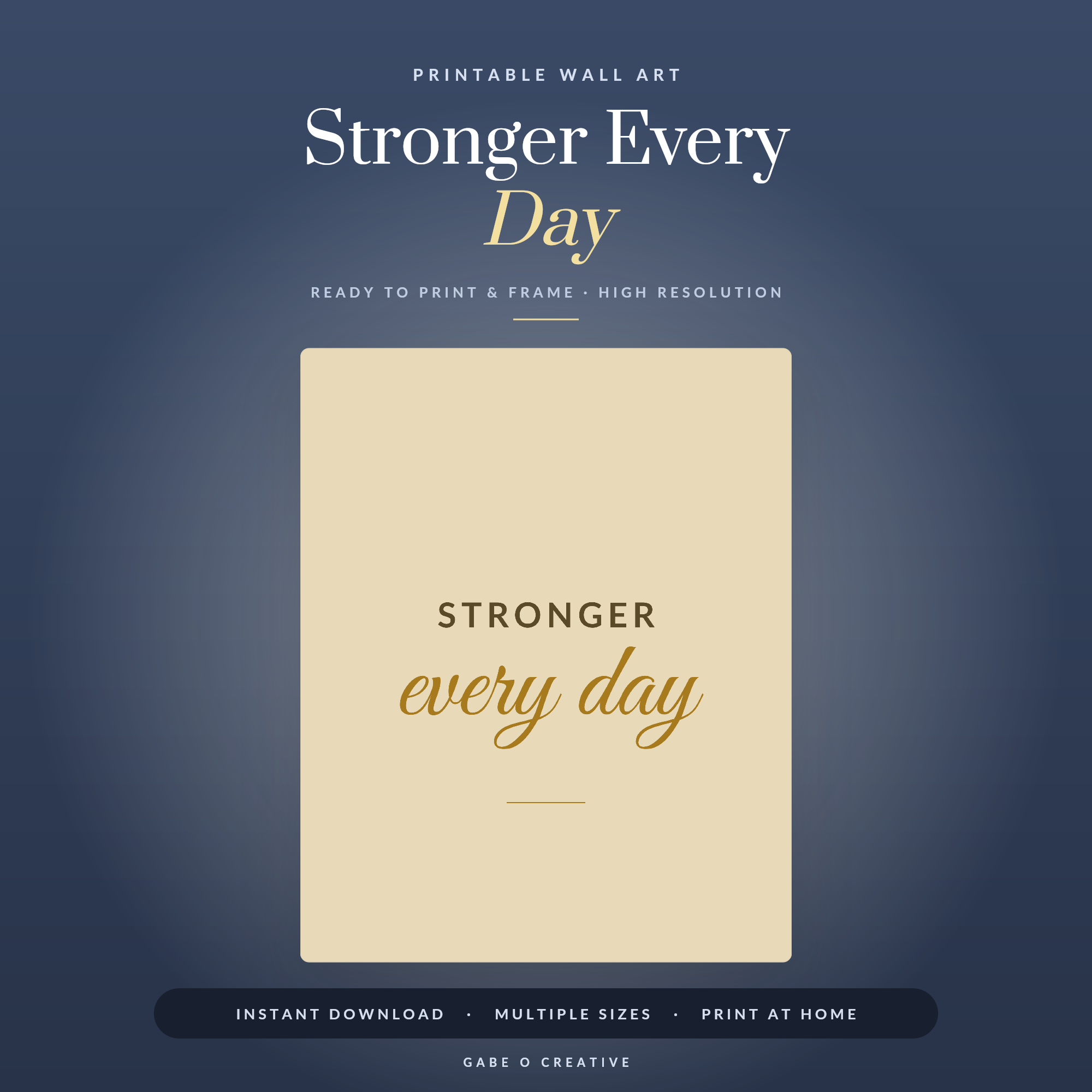 Stronger Every Day