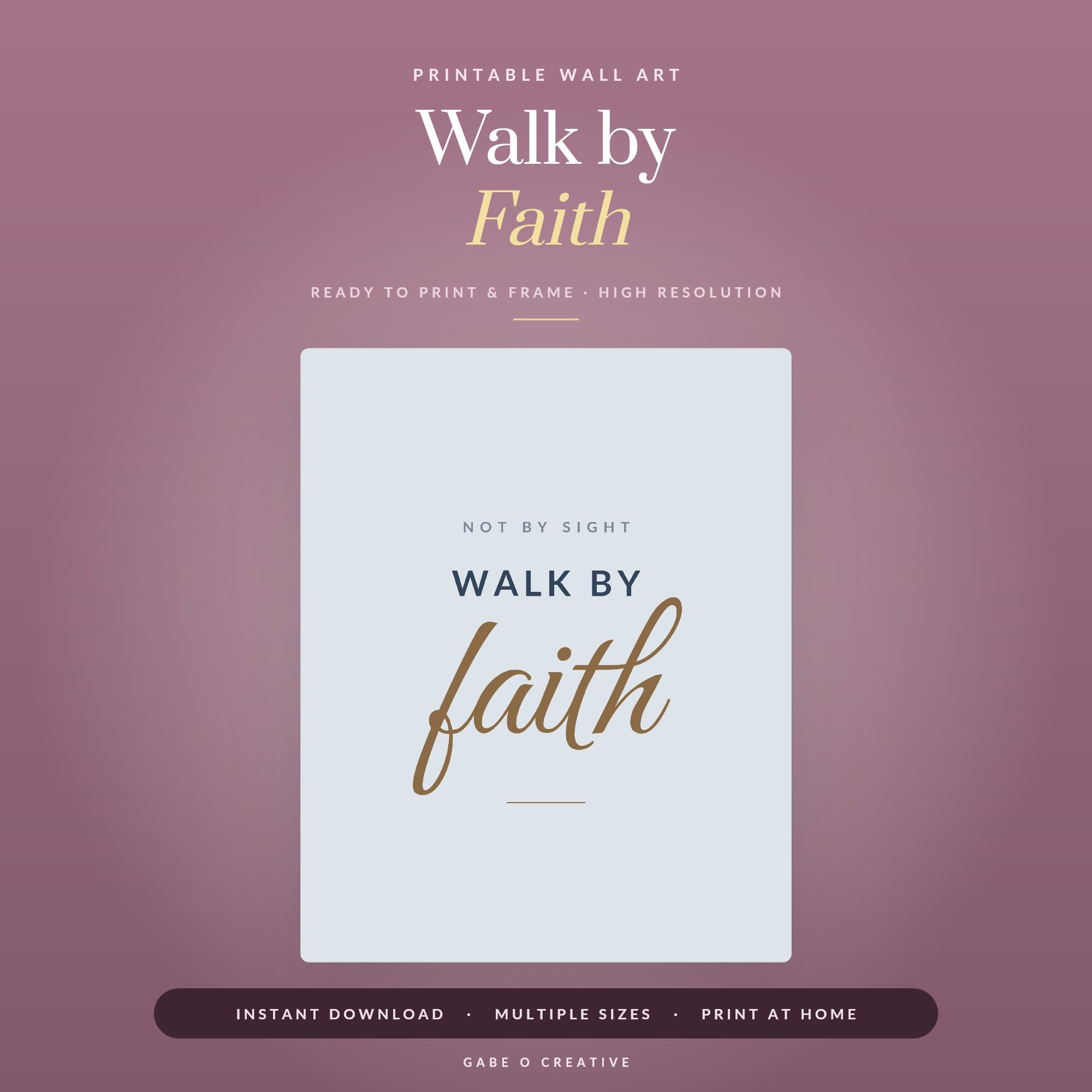 Walk by Faith