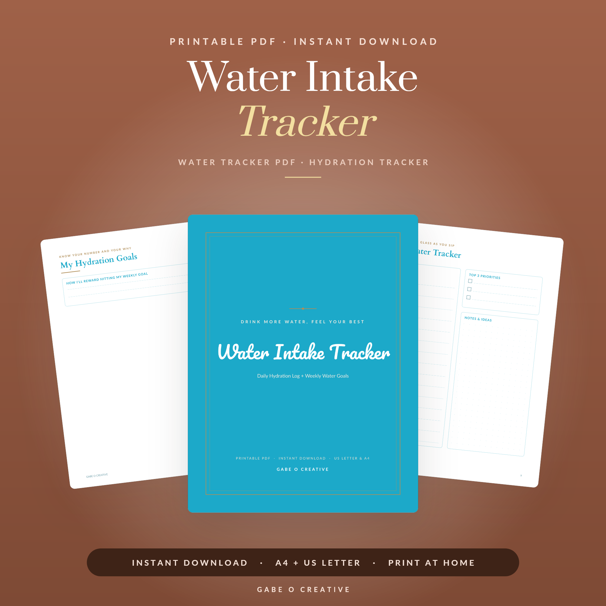 Water Intake Tracker Printable: Actually Hit Your Hydration Goal