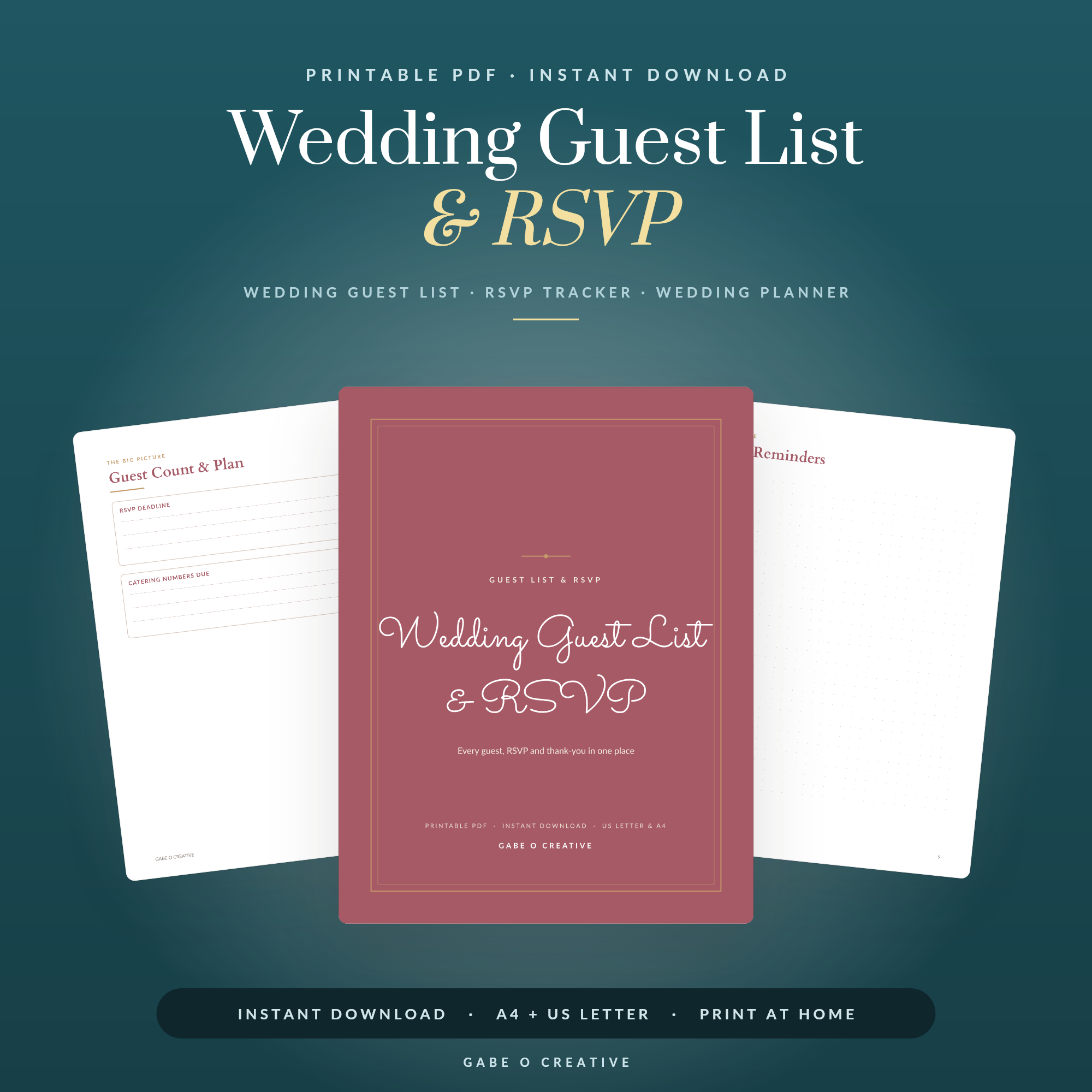 Wedding Guest List Printable: Track RSVPs the Easy Way