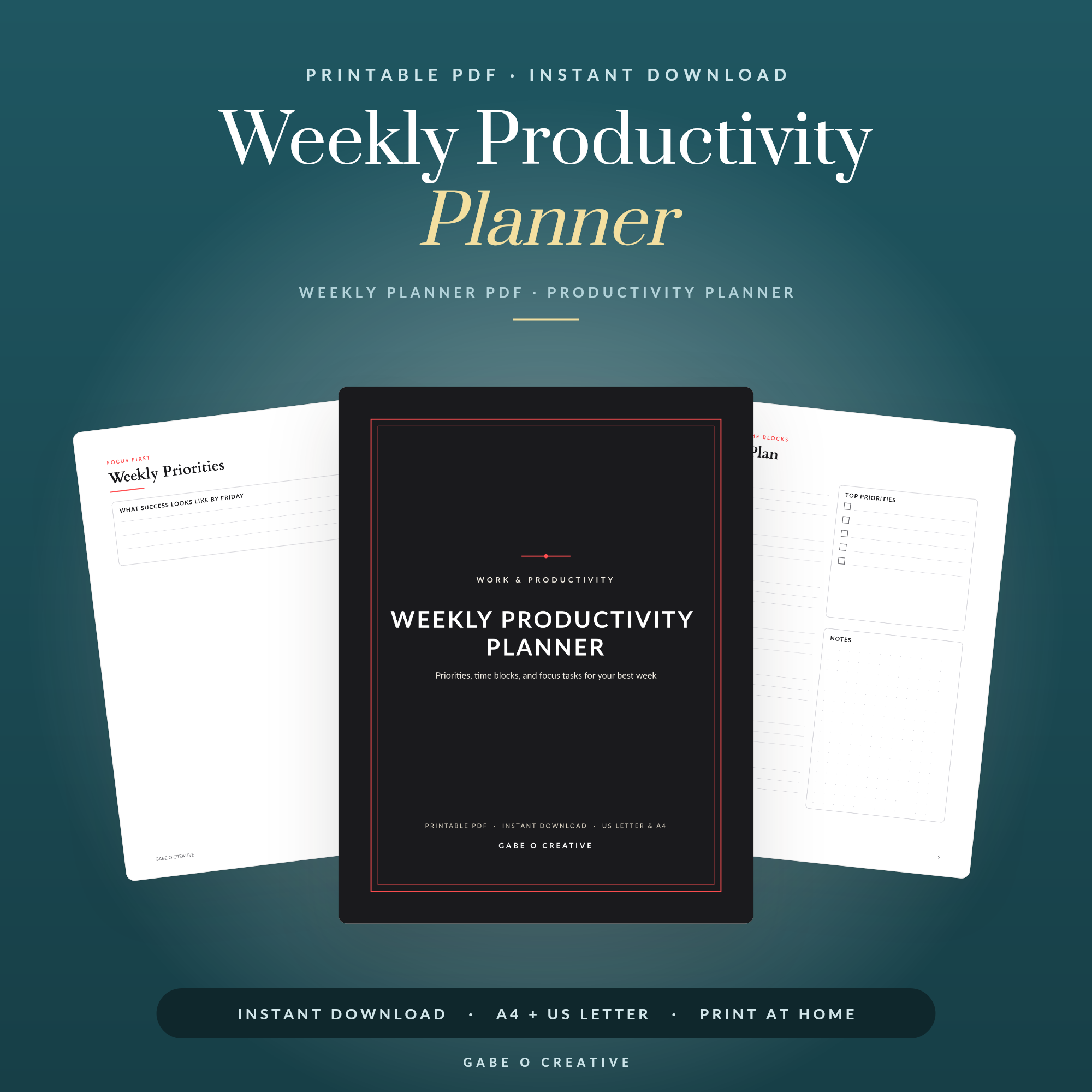 Weekly Planner Printable: Win Every Week