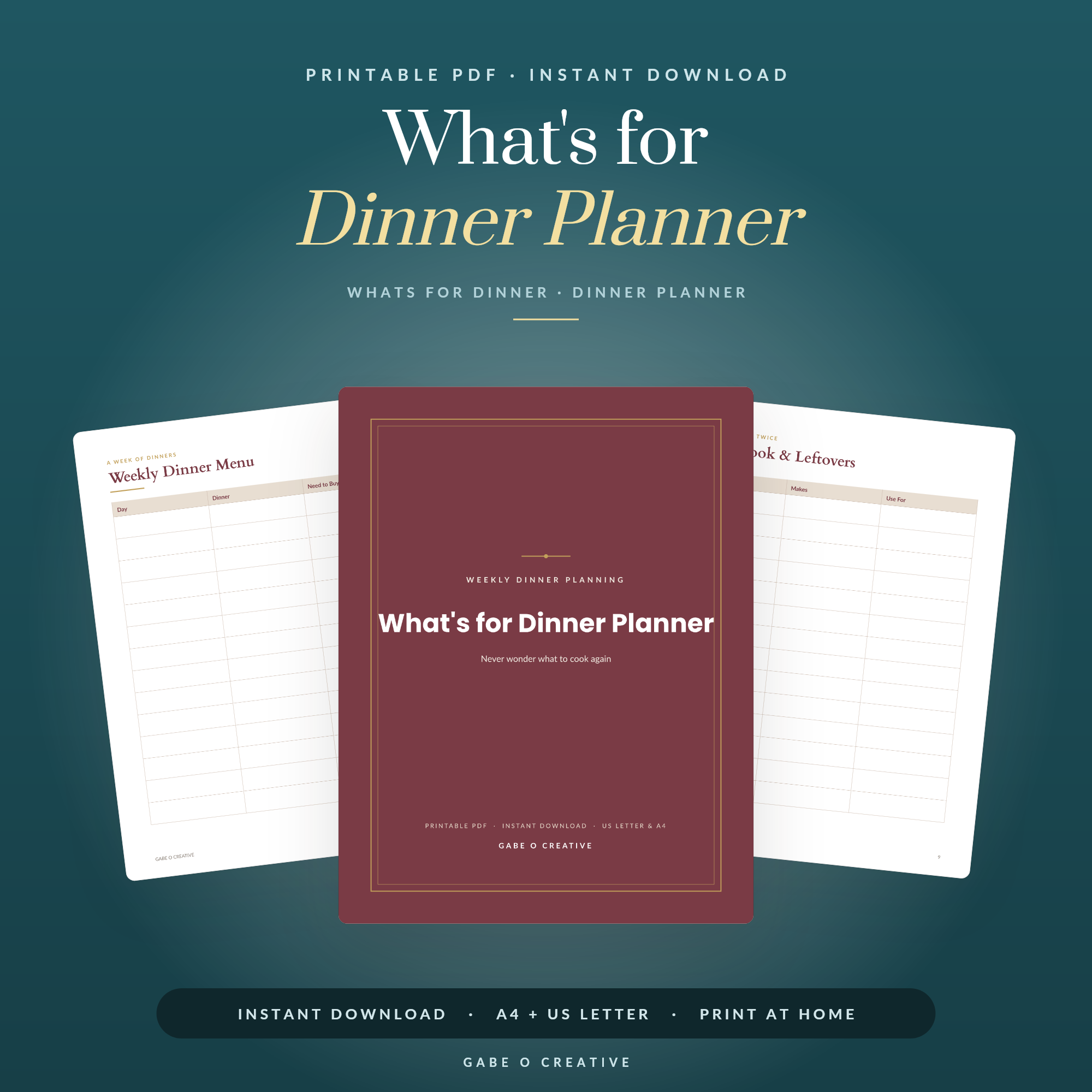 What's for Dinner Planner