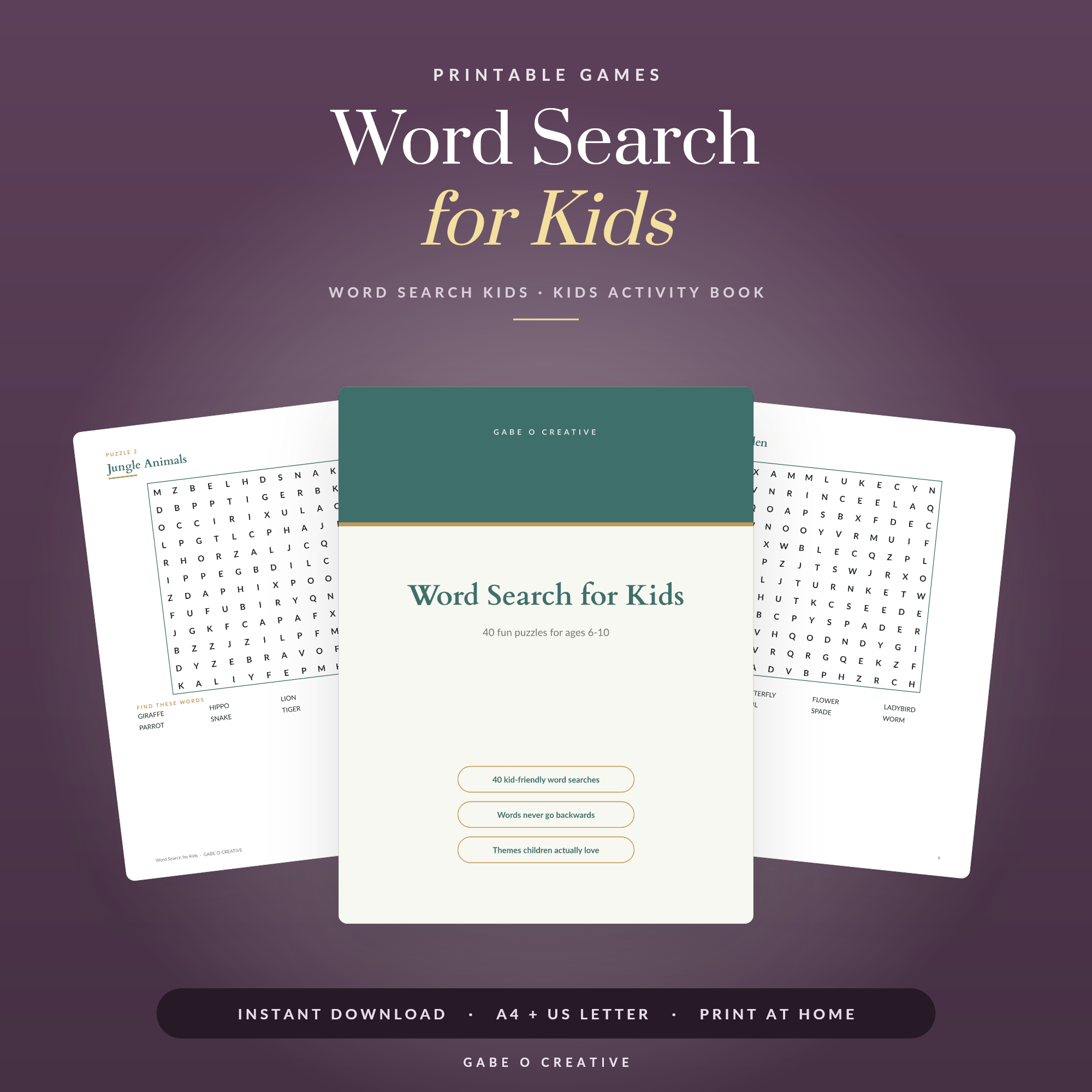 Word Search for Kids